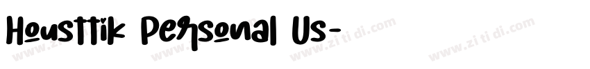Housttik Personal Us字体转换